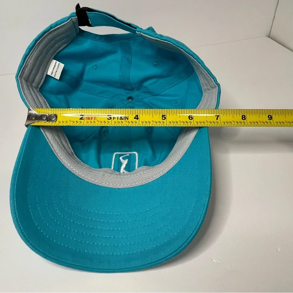 PGA TOUR BALLCAP GOLFER AQUA BLUE ADJUSTABLE *NEW WITH TAGS* LADIE'S MEN'S YOUTH